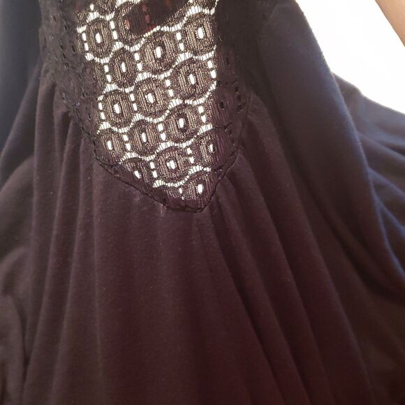 Mudd Black Bat Wing Flowy Top Sz XL - Picture 5 of 5